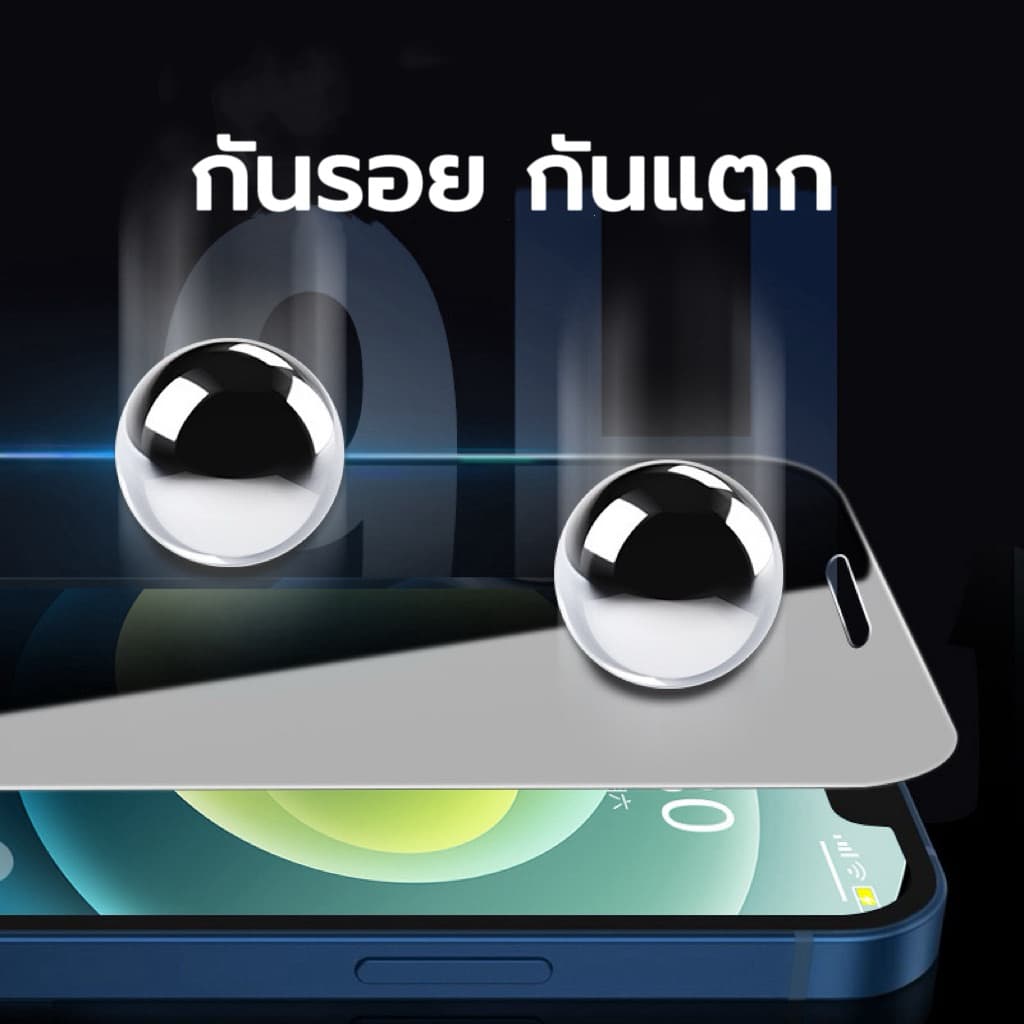 ติดง่าย3D / PVT ฟิล์มกระจกใส เต็มจอ กันมองกันเสือกใส for iPhone 17 Pro Max/Air/16E 15 14 13 12 รูปที่ 5