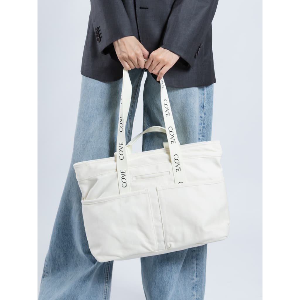 COVE Daytrip Canvas Tote กระเป๋าใส่โน๊ตบุ๊ค / Laptop 15 นิ้ว กระเป๋าสะพายไหล่ ผ้าแคนวาส น้ำหนักเบา รูปที่ 6