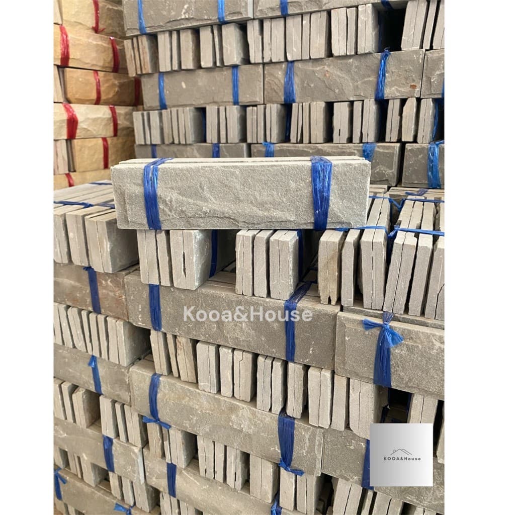 หินทรายธรรมชาติ ติดผนัง ปูเสาปูพื้น ขนาด 5x20 cm. รูปที่ 9
