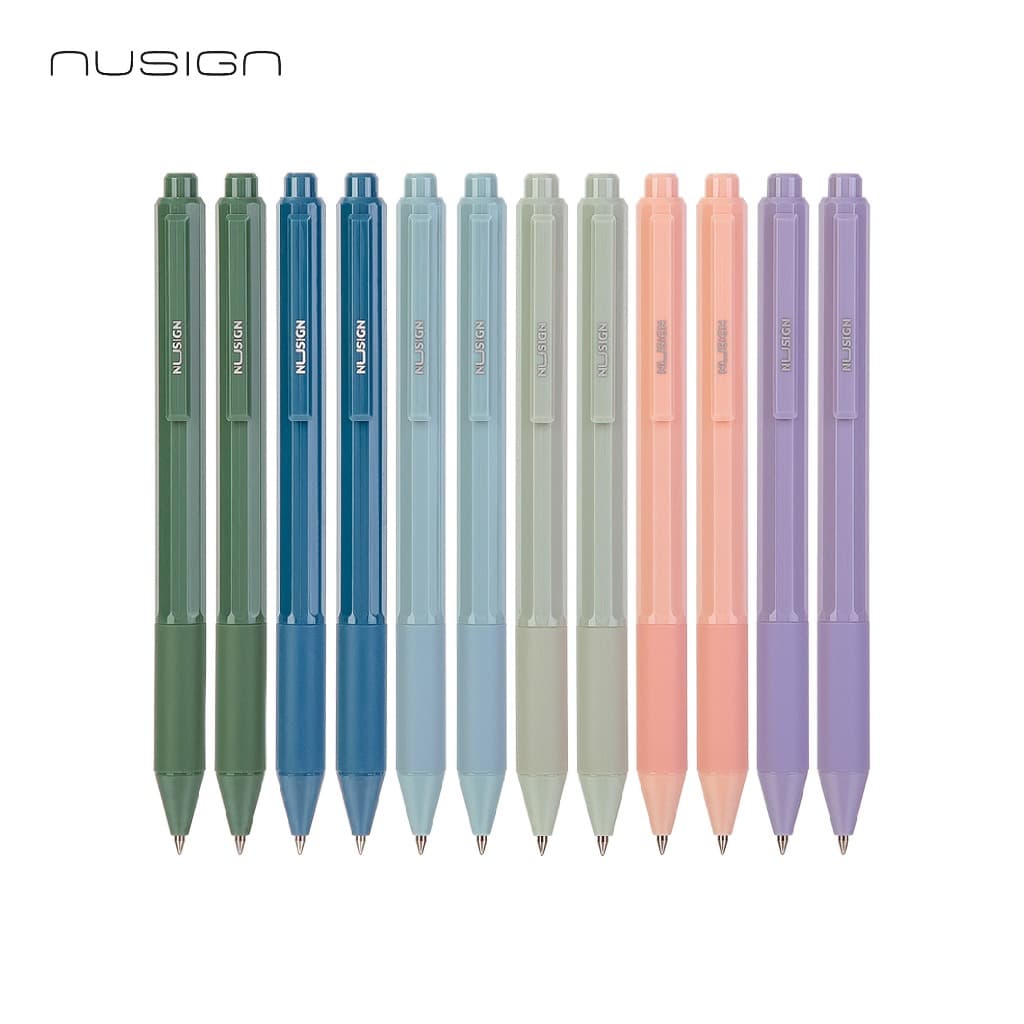 ปากกาเจล Deli รุ่น NS559 ปากกาแบบกด หมึกดำ เขียนลื่นขนาดเส้น 0.5mm รูปที่ 6