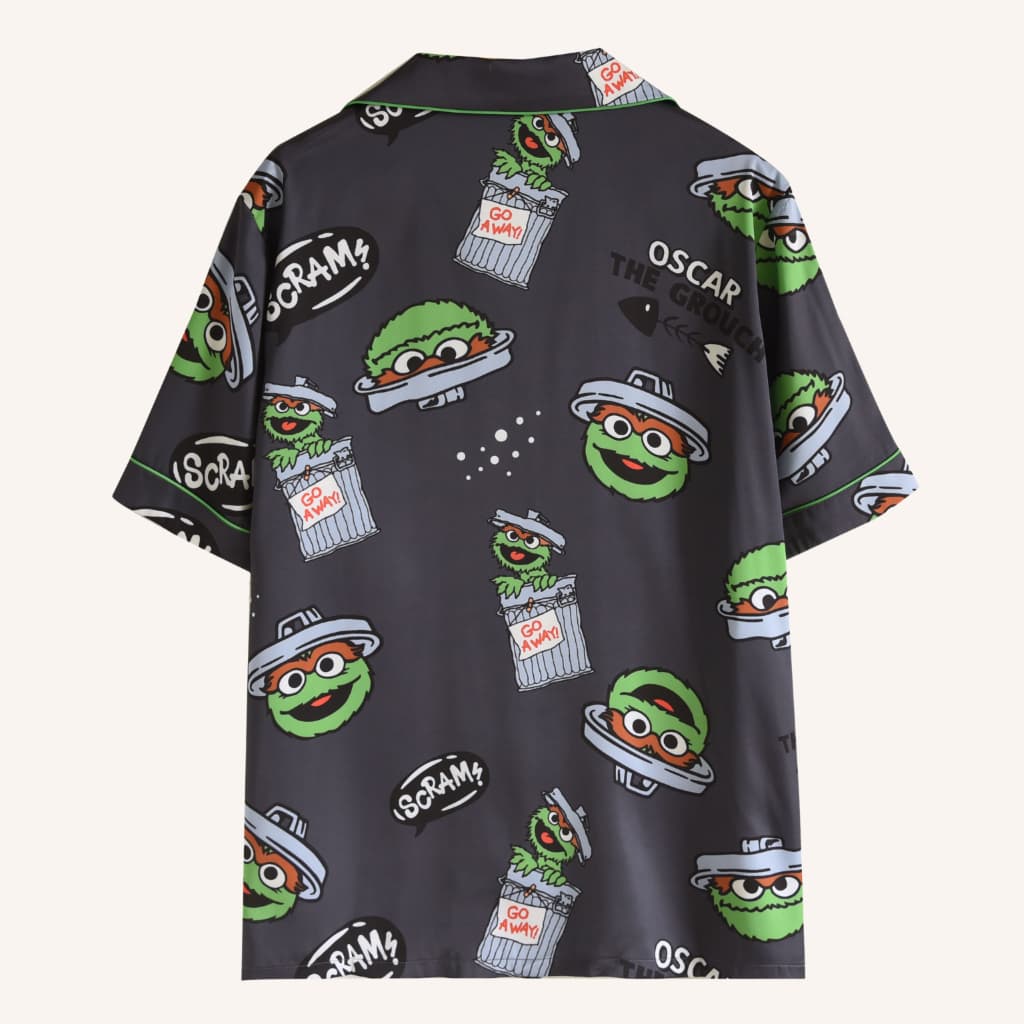 Muslin Pajamas Sesame Collection ชุดนอนใส่เที่ยว ลาย Oscar รูปที่ 6