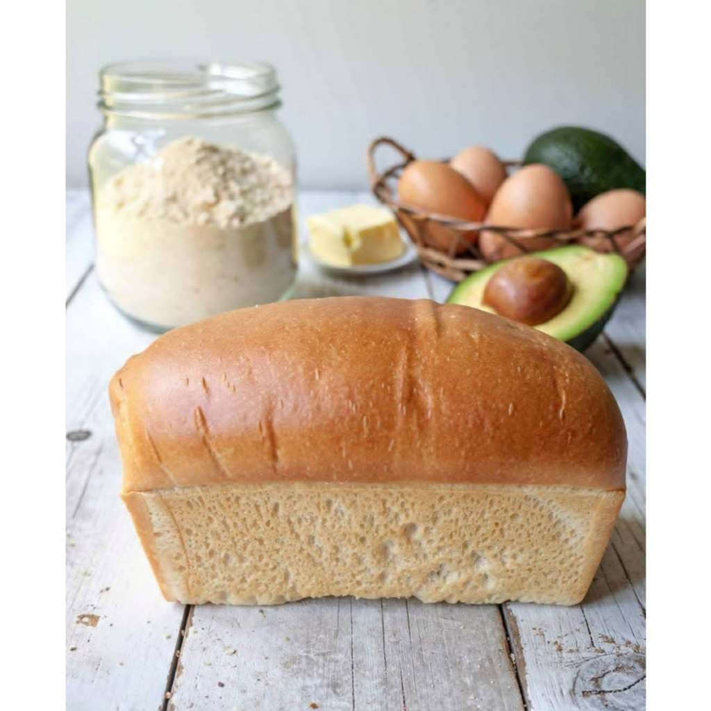 Keto Original Bread 300 g.ขนมปังคีโตออริจินอล 300 g.ไร้แป้งไร้น้ำตาลเบาหวานทานได้นุ่มอร่อยSuper Lean รูปที่ 6