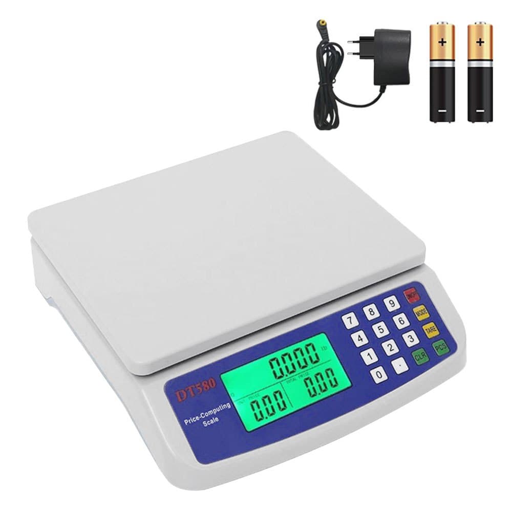 เครื่องชั่งดิจิตอลคิดเงิน ชั่งตวงอาหารได้ 1g-30kg - จอLED ใช้แบตเตอรี่หรือเสียบปลั๊กได้ รูปที่ 9