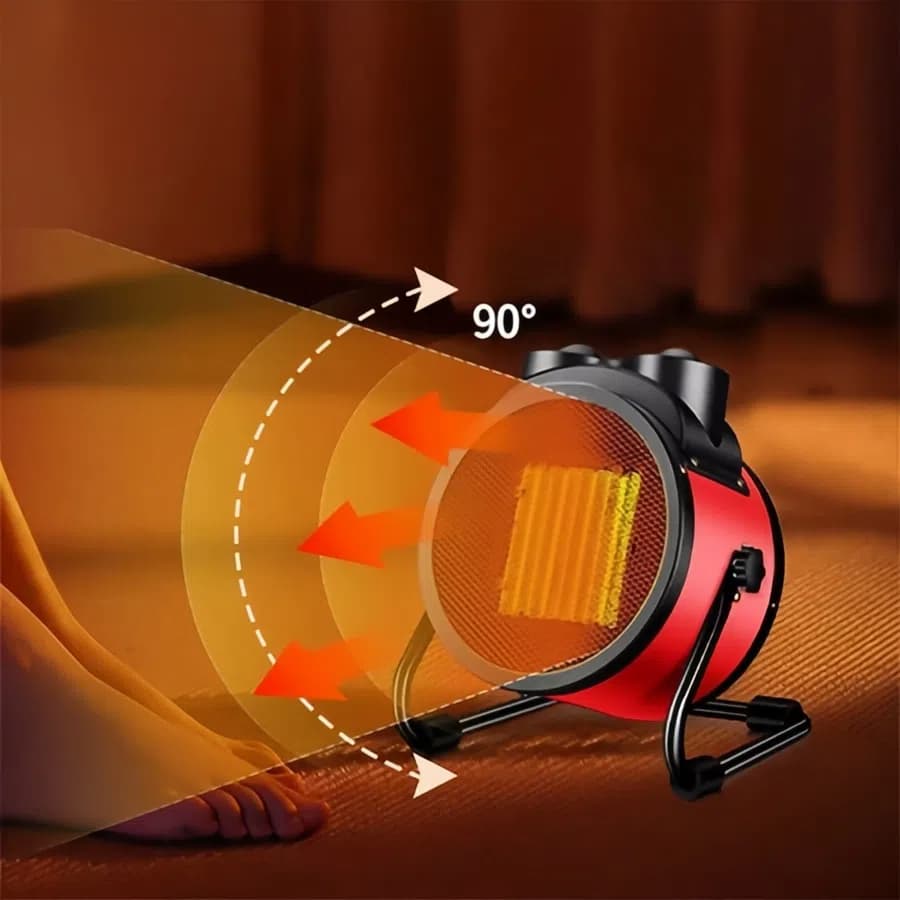 TH HOT DEAL YANGZI เครื่องทำความร้อน 2000W พัดลมไอร้อนอุตสาหกรรม ปรับอุณหภูมิได้ ฮีตเตอร์อบผ้า TZR รูปที่ 3