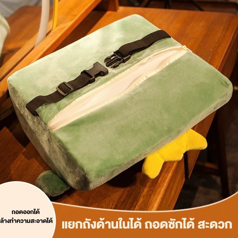 เบาะรองหลังลายการ์ตู รองรับหลังส่วนล่าง สามารถถอดประกอบทำความสะอาดได้ เบาะรองนั่งออฟฟิศที่บ้านในรถ รูปที่ 6