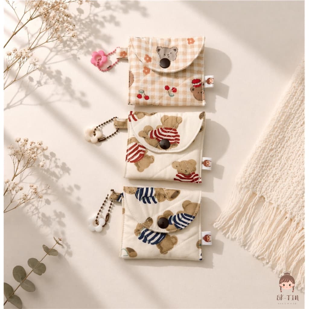 Earphone Pouch Collection | กระเป๋าผ้าใส่หูฟัง ใส่ AirPods ลายน่ารัก พกพาสะดวก รูปที่ 8