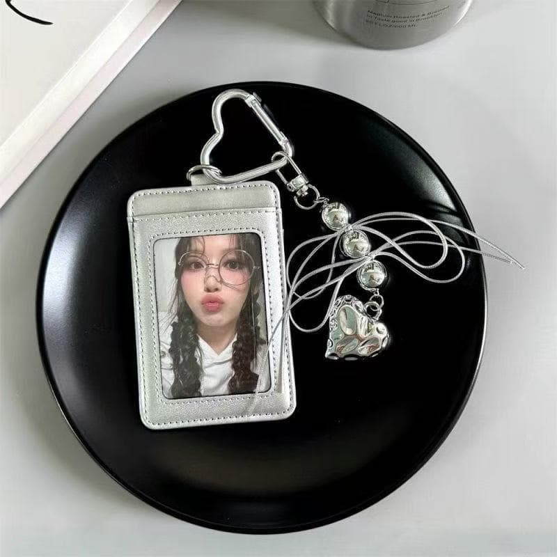 ส่งจากไทยเฟรมการ์ด Card holder ป้ายใส่บัตร กรอบการ์ดห้อยกระเป๋า เคสตกเเต่งกระเป๋าไปคอนพร้อมพวงกุญเเจ รูปที่ 2