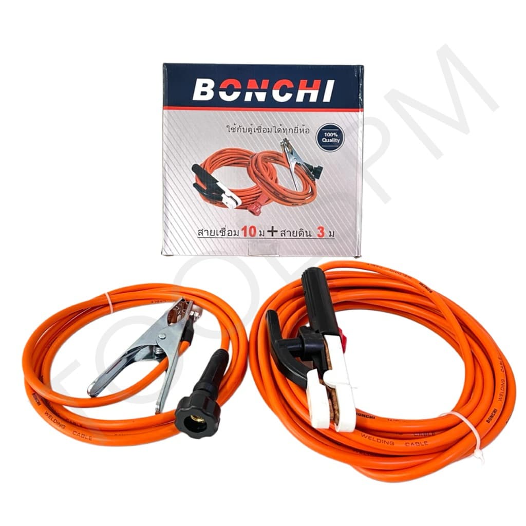 BONCHI สายเชื่อม สำเร็จรูปพร้อมหัวคีบกับธูปเชื่อมสายบวกและหัวคีบเหล็กกับสายกราวน์ พร้อมหัวเกลียว มีหลายขนาดให้เลือก รูปที่ 3