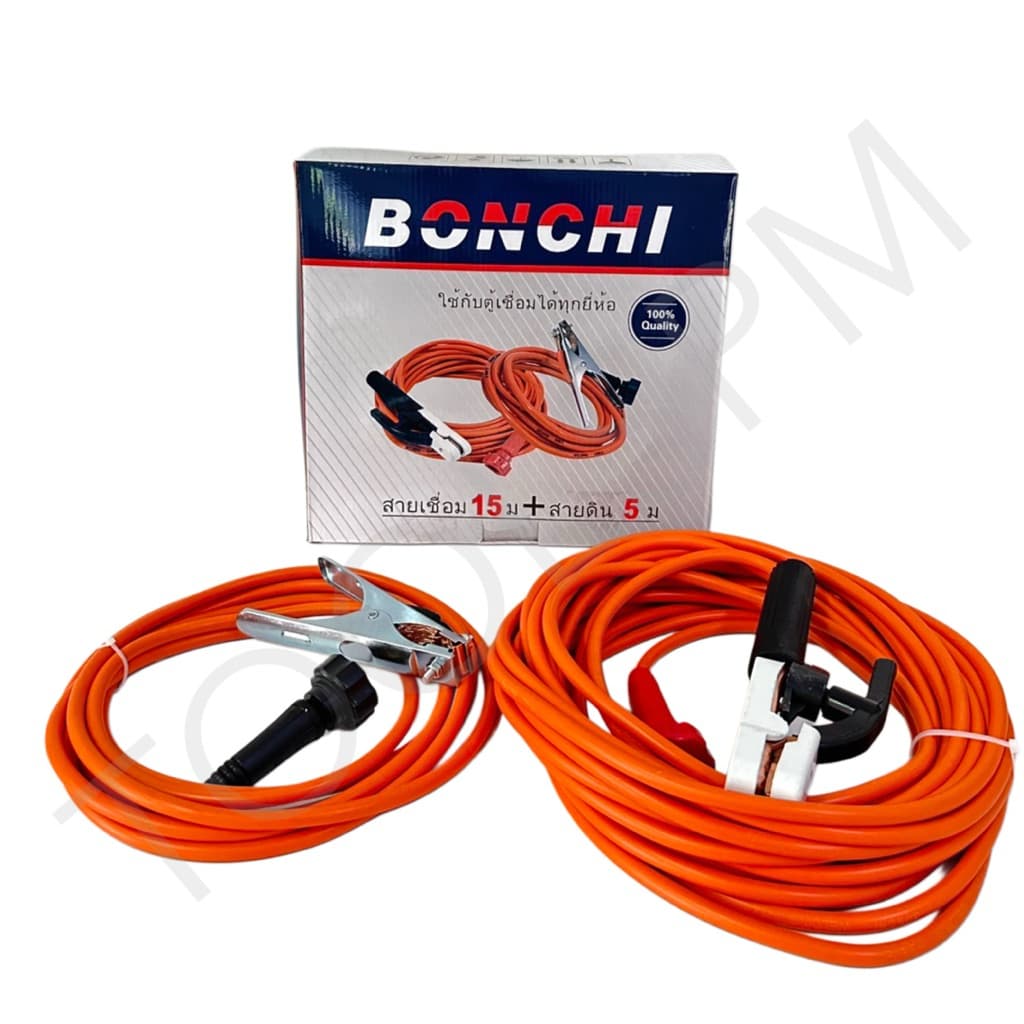 BONCHI สายเชื่อม สำเร็จรูปพร้อมหัวคีบกับธูปเชื่อมสายบวกและหัวคีบเหล็กกับสายกราวน์ พร้อมหัวเกลียว มีหลายขนาดให้เลือก รูปที่ 5