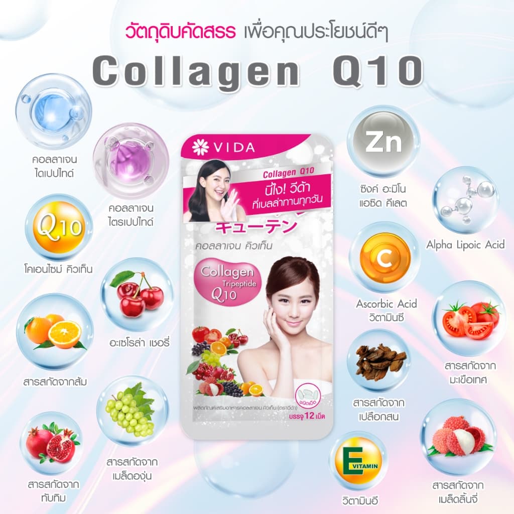 Vida Collagen Q10 52 Tablets รูปที่ 3