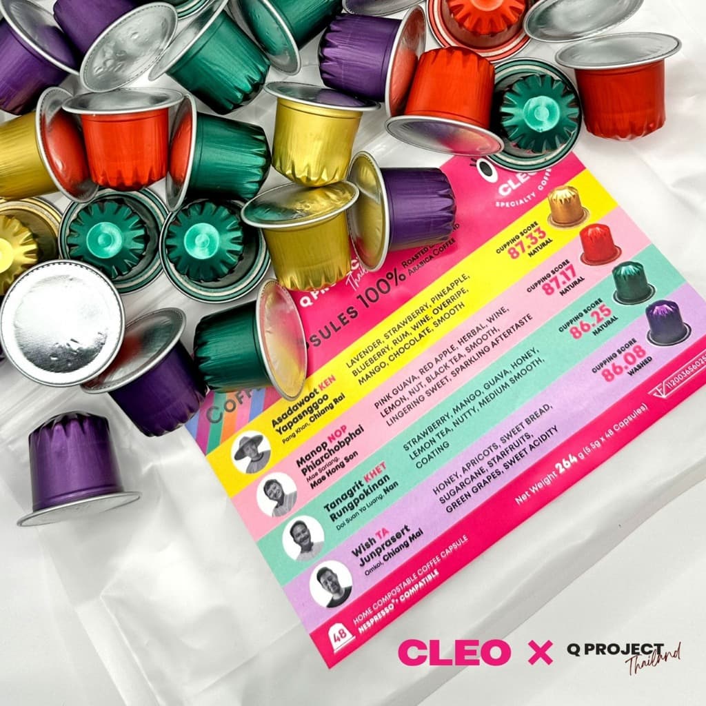 CLEO Specialty Coffee x Q Project Thailand- 48 coffee capsules Mixed Origin แคปซูลกาแฟพิเศษไทยแพ็คละ 48 แคปซูล รูปที่ 4