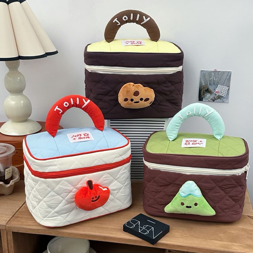 FABLEME - 𝗛𝗔𝗣𝗣𝗬𝗖𝗛𝗨𝗣𝗬 𝗕𝗔𝗚 กระเป๋าเครื่องสำอางค์ จุของได้เยอะ กระเป๋าจัดระเบียบ รูปที่ 1