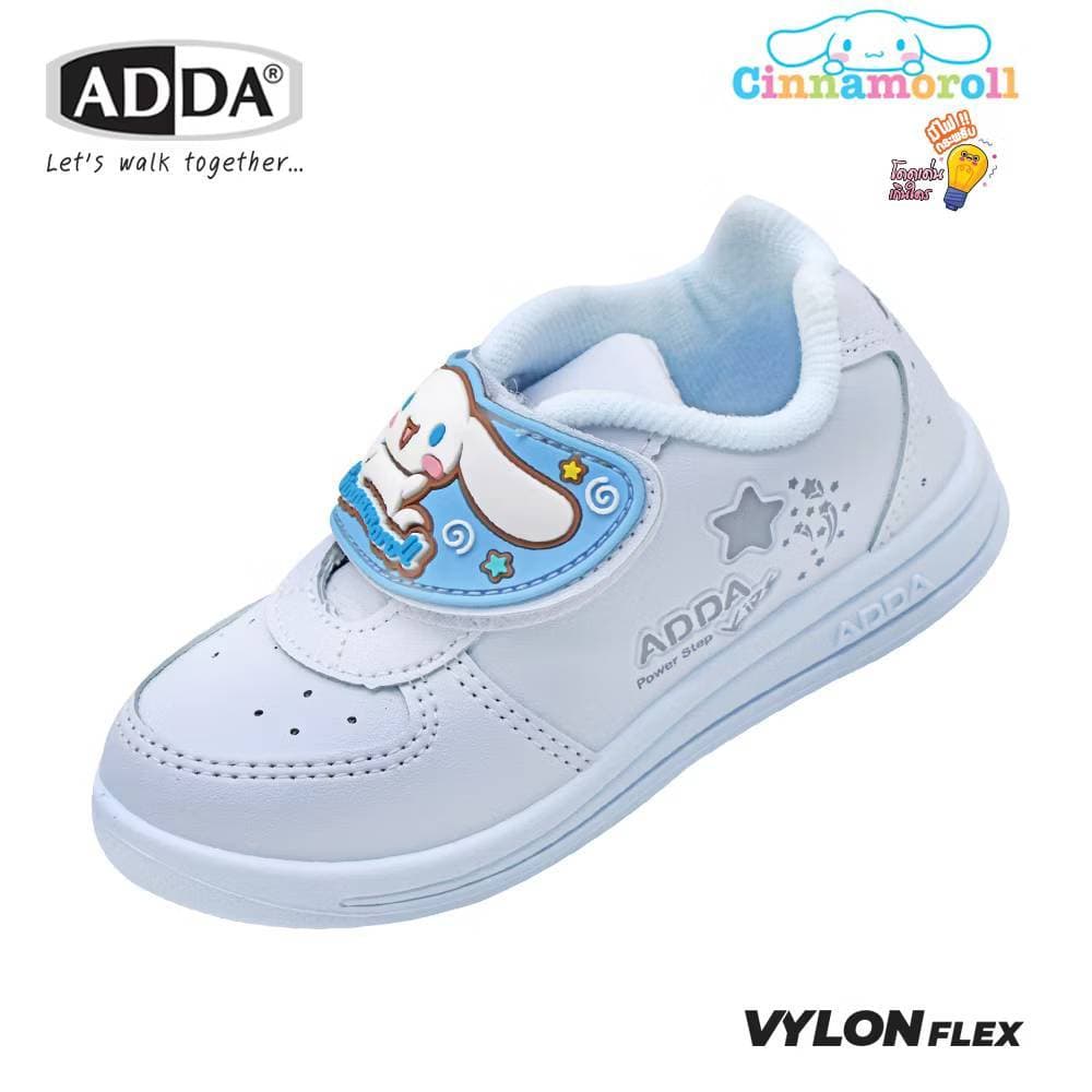 ADDA รองเท้าพละเด็ก Cinnamonroll /Power Puff สีขาว ไซส์ 25-33 รูปที่ 1