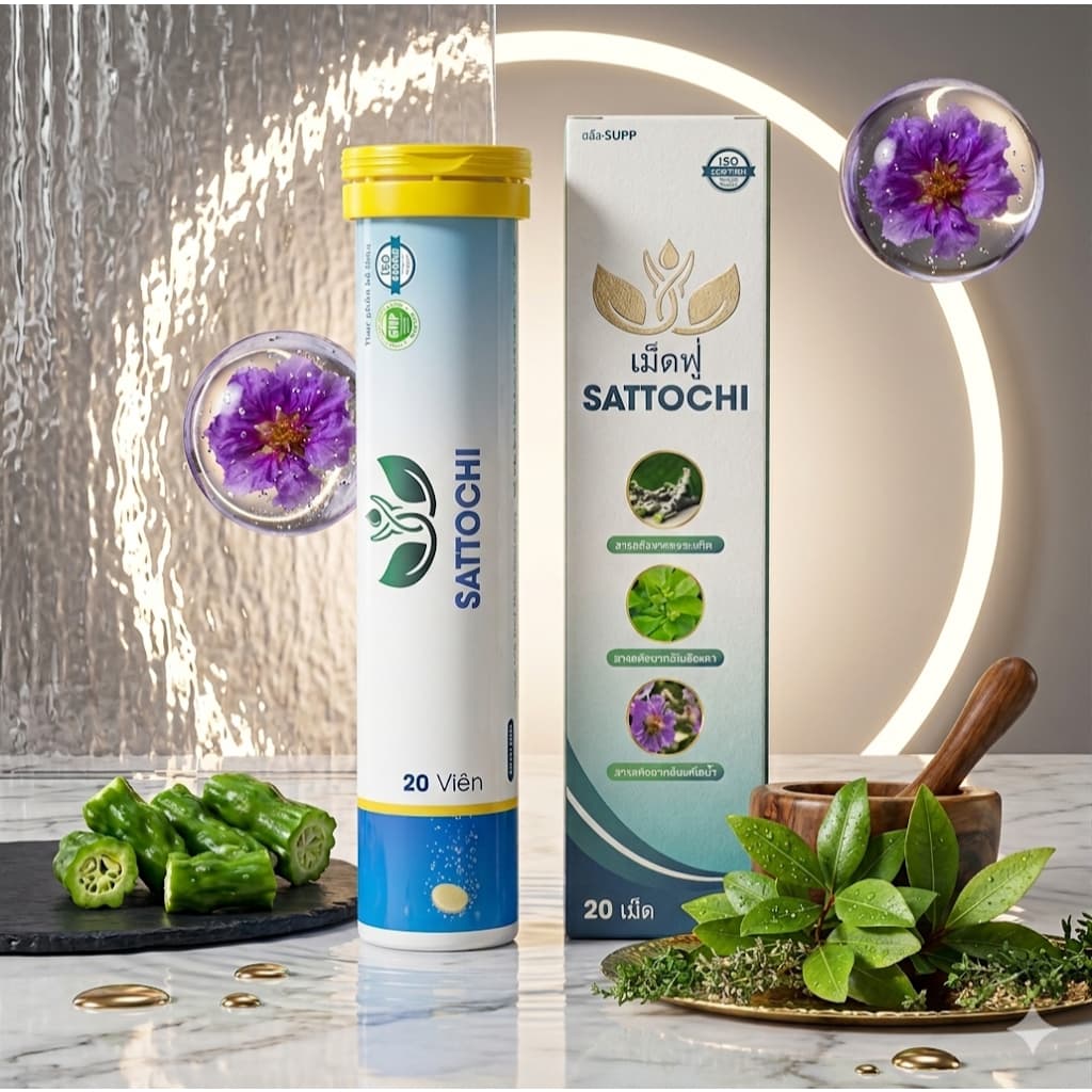 Sattochi เม็ดฟู่ ซื้อ 3 แถม 1 ซื้อ 4 แถม 2 รีบสั่งเลย,ช่วยดูแลระดับน้ำตาลในเลือดให้สมดุล รูปที่ 1