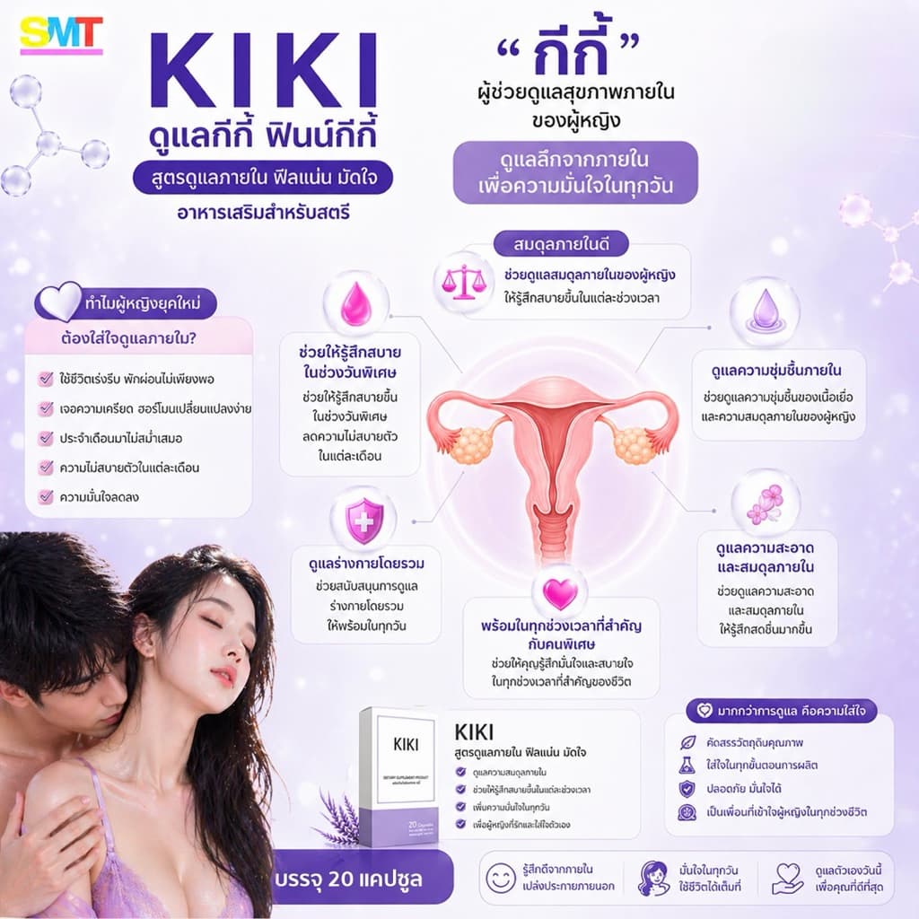 KIKI ดูแลกีกี้ ฟินน์กีกี้ สูตรเด้งกี ดูแลจากภายใน ฟีลแน่น มัดใจแฟน อาหารเสริมสำหรับผู้หญิง รูปที่ 6