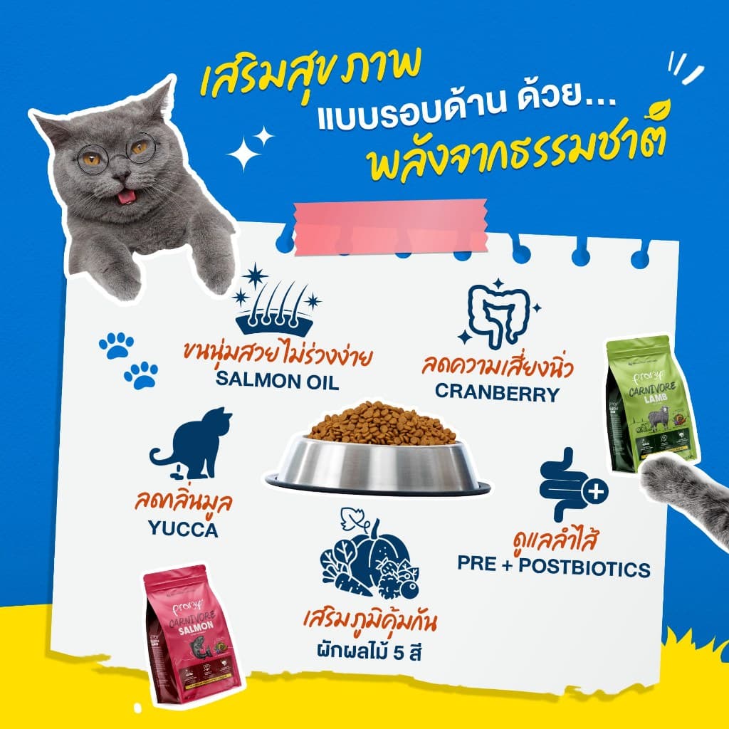Pramy Carnivore อาหารเม็ดแมว เน้นเนื้อแท้ๆ ย่อยง่าย รูปที่ 4