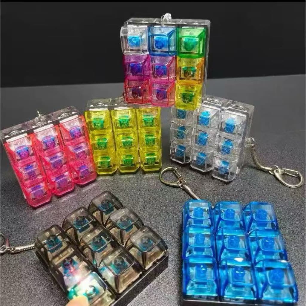 ของเล่นปุ่มกด 9 ปุ่ม พร้อมปุ่มเรืองแสงและปุ่มคลายแรงกด รูปที่ 1