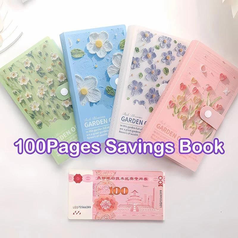 สมุดเก็บธนบัตร สมุดเงิน กระปุกออมสิน 100 โน๊ต ที่เก็บเงินสดและบิล ใช้ใส่ธนบัตร พกพาสะดวก รูปที่ 2