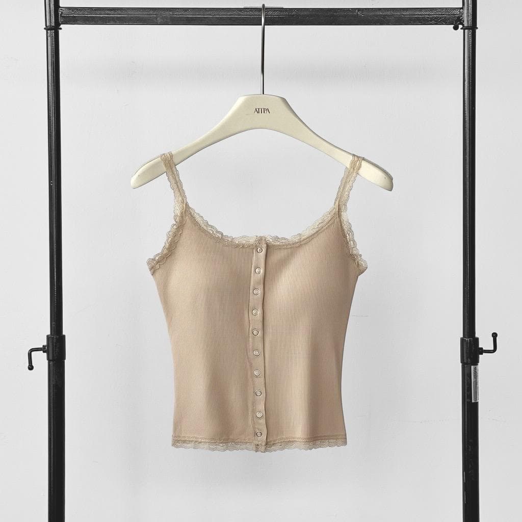 Atipashop - Lace Angel Tank เสื้อกล้ามฟองน้ำ ดีเทลลูกไม้ รูปที่ 7