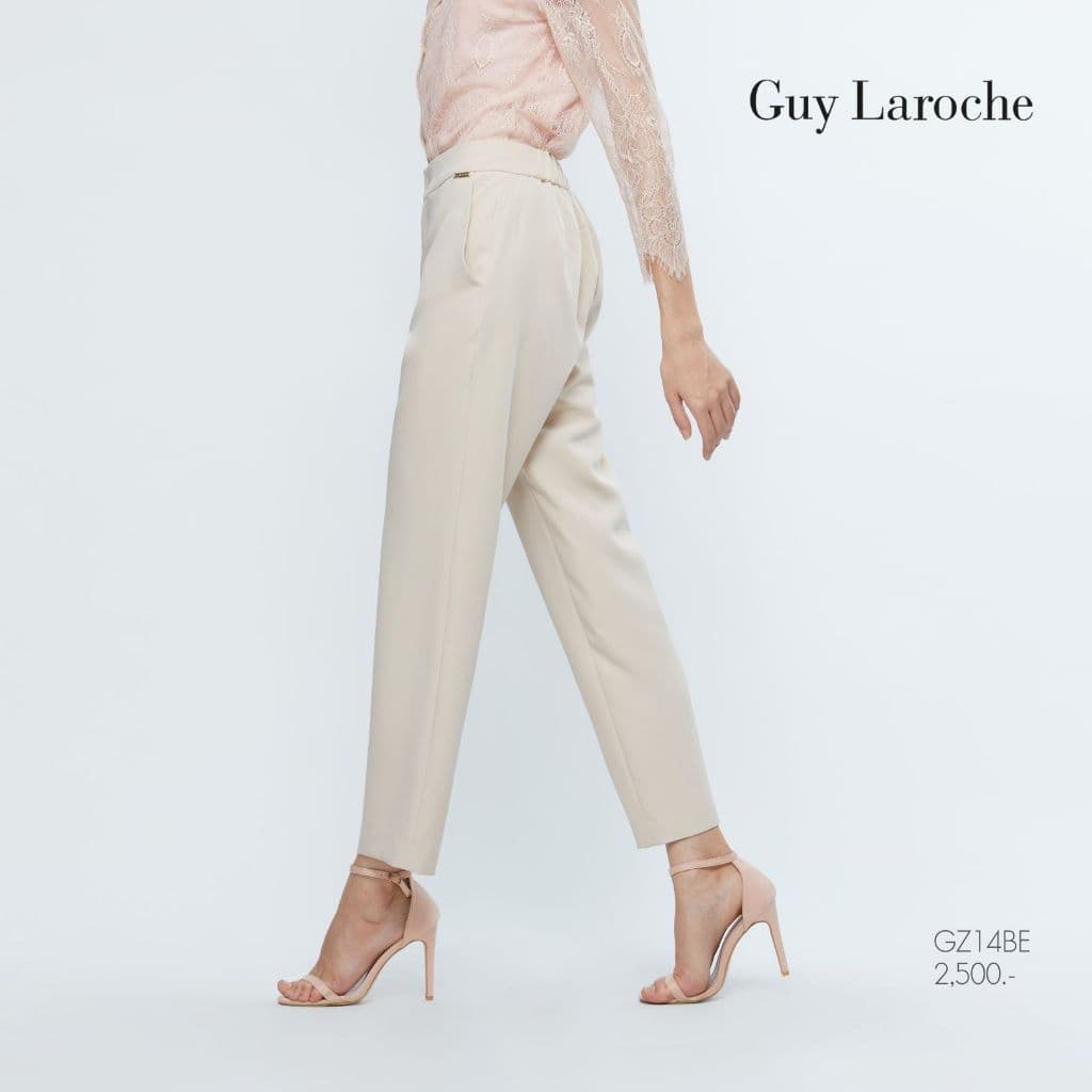 Guy Laroche กางเกงทำงานผู้หญิง ขายาว ทรงสลิม คิง สูทติ้ง รูปที่ 5