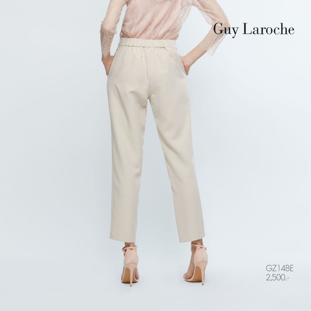 Guy Laroche กางเกงทำงานผู้หญิง ขายาว ทรงสลิม คิง สูทติ้ง รูปที่ 7