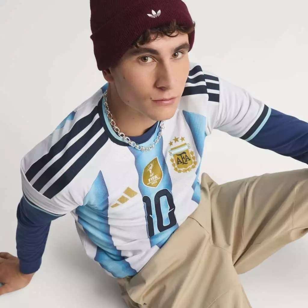 adidas Argentina 26 Home Away Authentic Jersey เสื้อฟุตบอล รูปที่ 4
