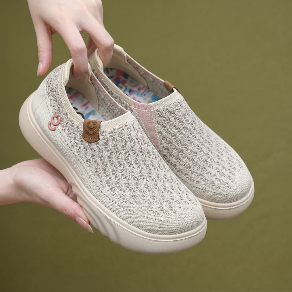 FA2SHOP รุ่น QZ196 รองเท้าหนังนิ่ม ใส่สบายน้ำหนักเบา รูปที่ 6