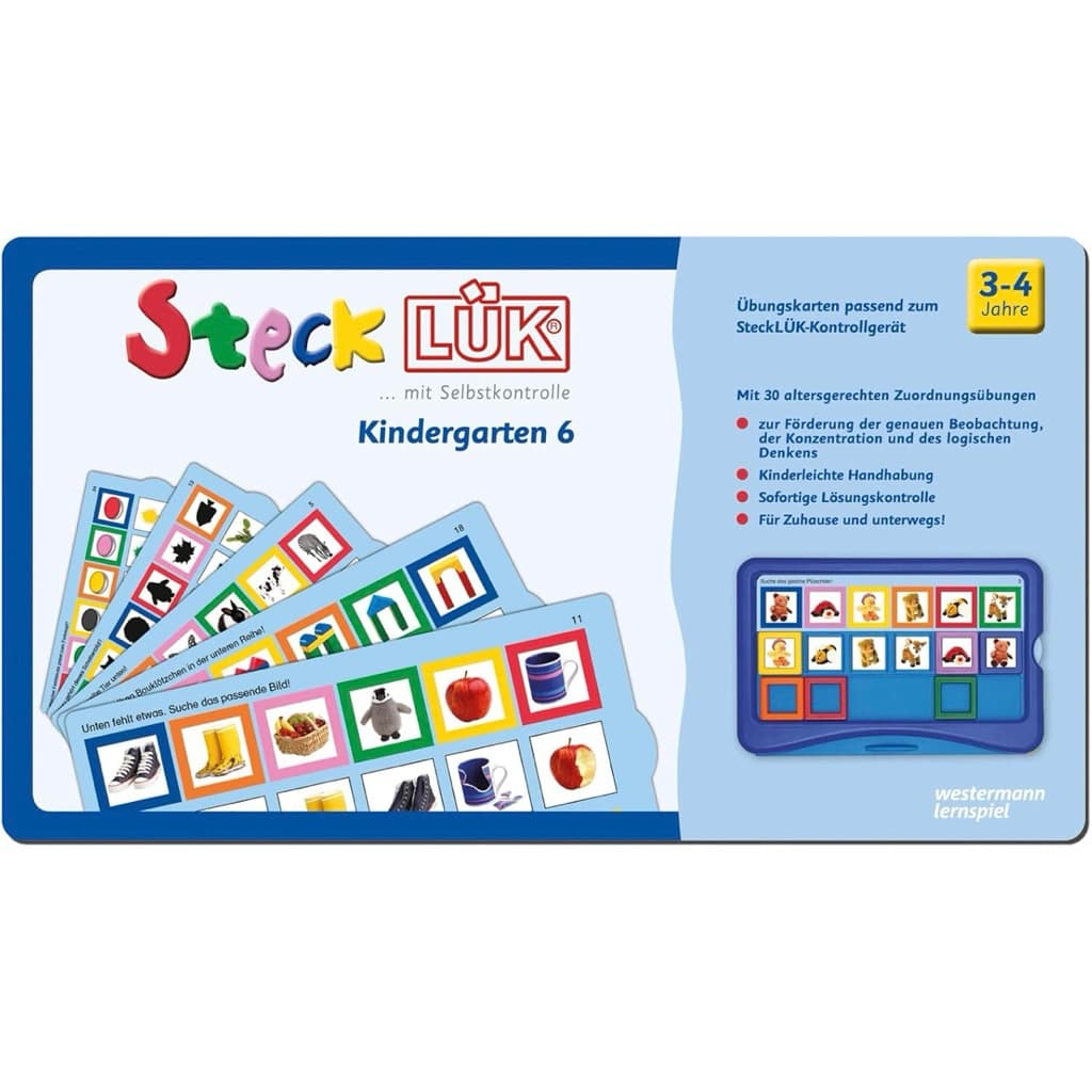 SteckLÜK Cards Kindergarten เฉพาะแบบฝึกหัด เล่นคู่กับ controller ของเล่นพัฒนาสมอง สำหรับน้องอายุ 3 ขวบขึ้นไป รูปที่ 5