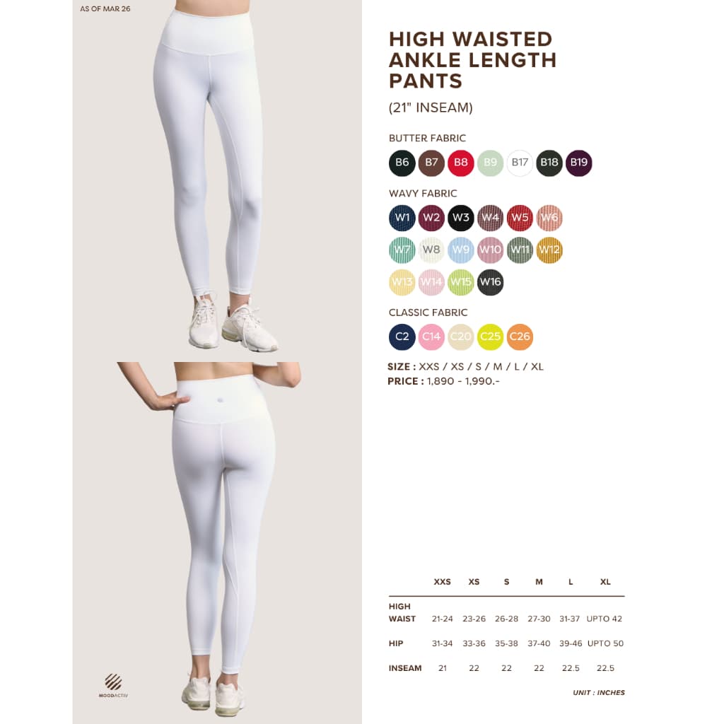 ANKLE LENGTH PANTS 21" - WAVY FABRIC รูปที่ 9