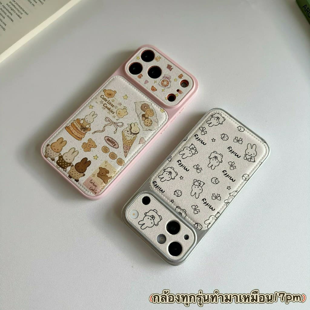 เคสหนังสกรีนลายการ์ตูนกันกล้องสำหรับไอโฟน17 pro max 16/pro/max 15/pro/max 14/pro/max 13 11 17promax 16promax 16plus i17 รูปที่ 5