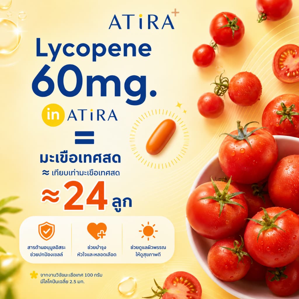 ATIRA PLUS อาธีร่า พลัส กันแดดแบบกิน ปกป้องผิวจากแสงแดด ฟื้นฟูผิวเสีย ลดฝ้ากระ เติมความชุ่มชื้น บำรุงผิว รูปที่ 6