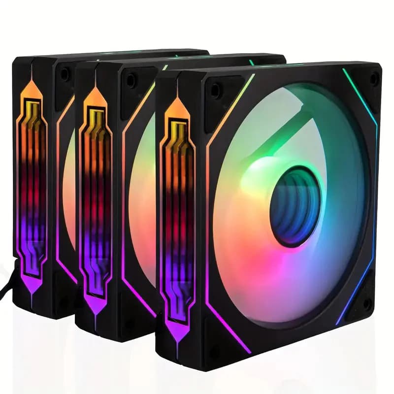 แฟนคอนโทรลเลอร์สำหรับแล็ปท็อป New Argb Prism 4pro เคสคอมพิวเตอร์ ระบบระบายความร้อนไฟเรืองแสง พัดลมซีพียูรุ่นที่ รูปที่ 8