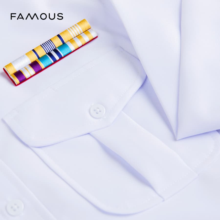 ชุดพนักงานราชการแขนยาวสีขาวชาย /เสื้อพนักงานราชการแขนยาวสีขาวชาย รูปที่ 8