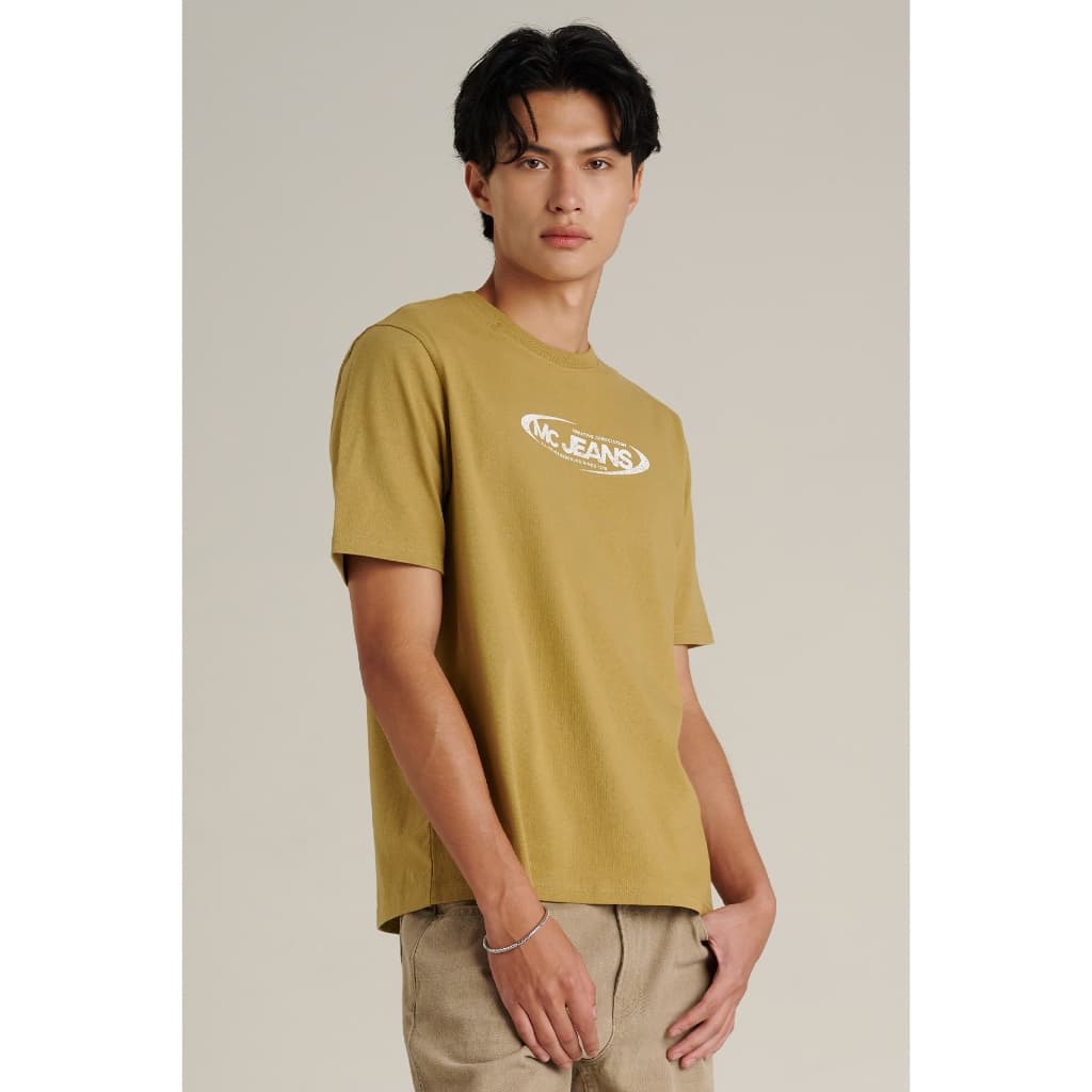 Mc JEANS เสื้อยืดผู้ชาย เสื้อยืดแขนสั้น ทรงเรกูลาร์ Regular Fit T-Shirt มีให้เลือก 4 สี MTSZD65 รูปที่ 7