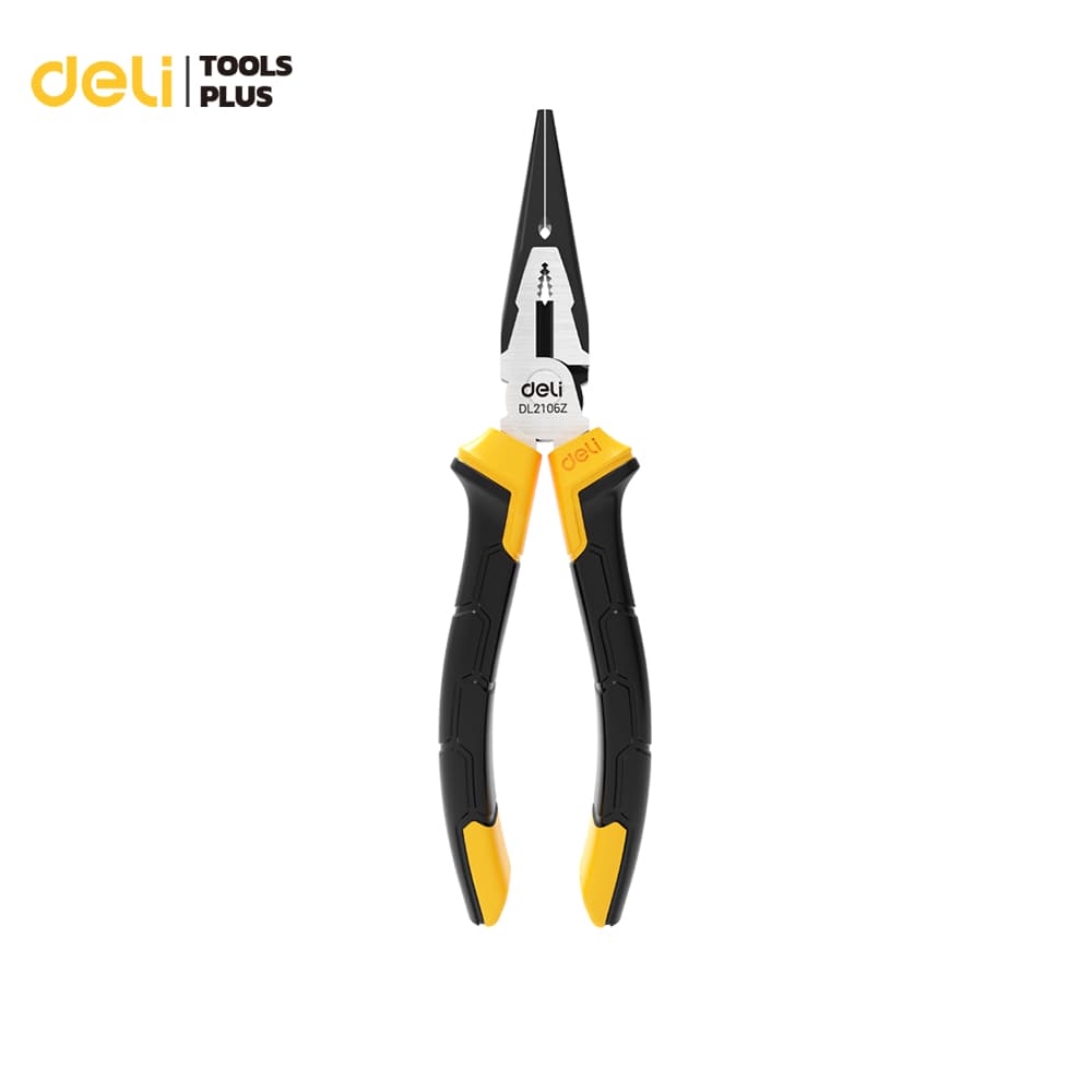 Deli คีม คีมปากปากแหลม คีมดัดลวด โลหะ สายไฟ คีมอเนกประสงค์ 6 และ 8 นิ้ว Long Nose Pliers รูปที่ 1