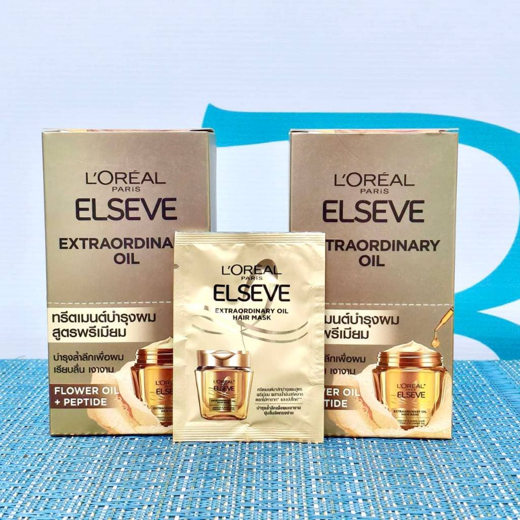 LOREAL ELSEVE EX OIL HAIR MASK ลอรีอัล ปารีส เอ็กซ์ตรอว์ดินารี่ออยล์แฮร์มาส์ก รูปที่ 3