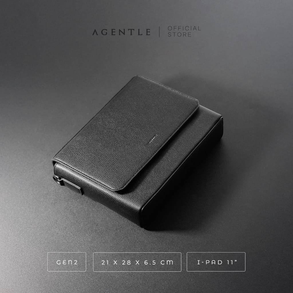 AGENTLE - BOXCASE CITY | กระเป๋าแมสเซนเจอร์ทรงกล่องสี่เหลี่ยมผู้ชาย รูปที่ 4