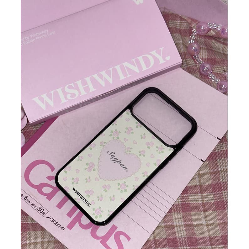 เคสใส่ชื่อ Blooming Name Collection For iPhone case เคสไอโฟน | Wishwindy รูปที่ 4