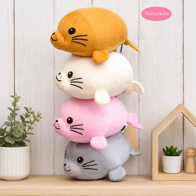 ตุ๊กตาแมวน้ำอุ๋งๆขนาด 25 เซนติเมตรขนนุ่ม รูปที่ 1
