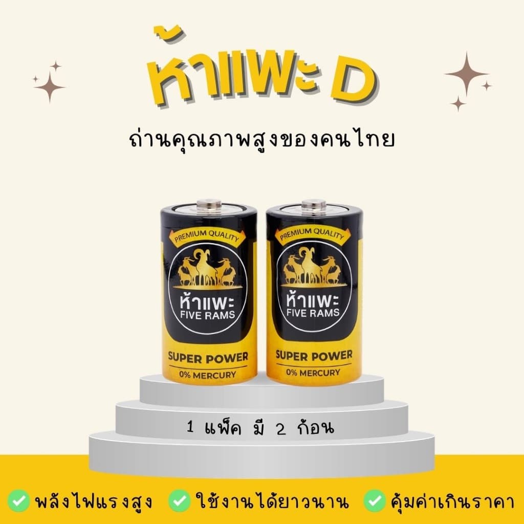 ) ถ่านม้าขาวห้าแพะ คาร์บอนซิงค์ รูปที่ 6