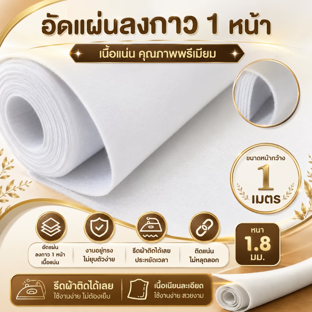 ใยอัดแผ่นลงกาว 1 หน้า ขนาด 320 กรัม รูปที่ 1