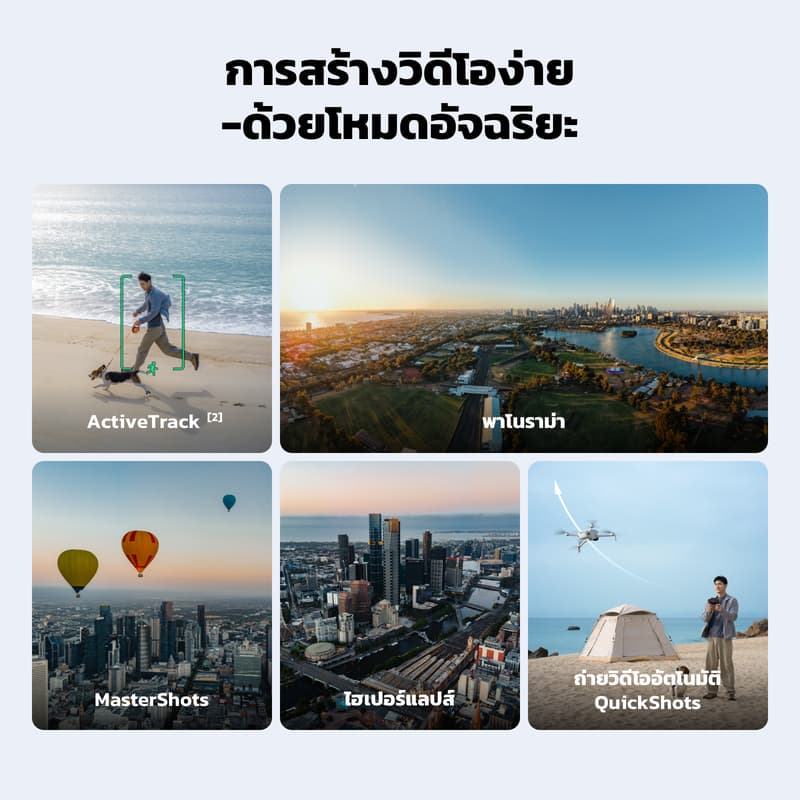 DJI Lito 1 - Camera Drone | โดรนกล้องพรีเมียม | วิดีโอ 4K ภาพนิ่ง 8K | ActiveTrack รูปที่ 3