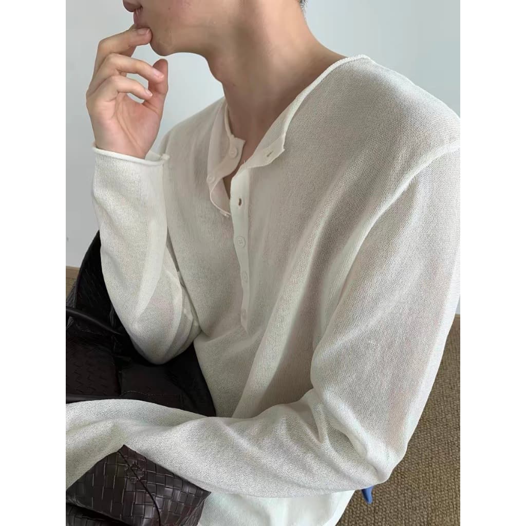 LEELA -RELAX KNIT SHIRT-เสื้อไหมพรมแขนยาว รูปที่ 2