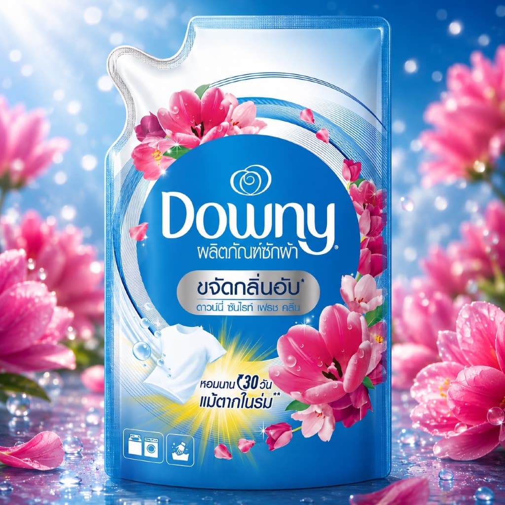 Downy น้ำยาซักผ้า 1100ML Sunrise Fresh | Garden Bloom | Mystique | Indoor Dry รูปที่ 3