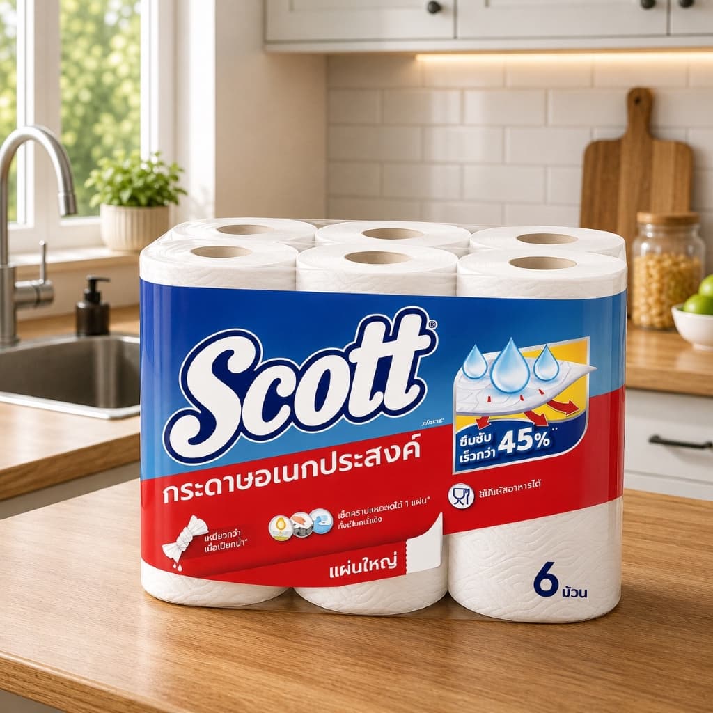 Scott กระดาษอเนกประสงค์ Big 6 | Pick A Size 6 | Compact 6 รูปที่ 2