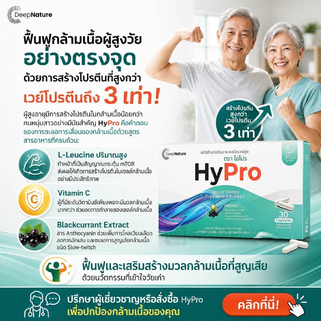 HyPro ผลิตภัณฑ์เสริมอาหารช่วยดูแลฟื้นฟูปัญหากล้ามเนื้อ 3 แถม 2 กล่อง รูปที่ 2