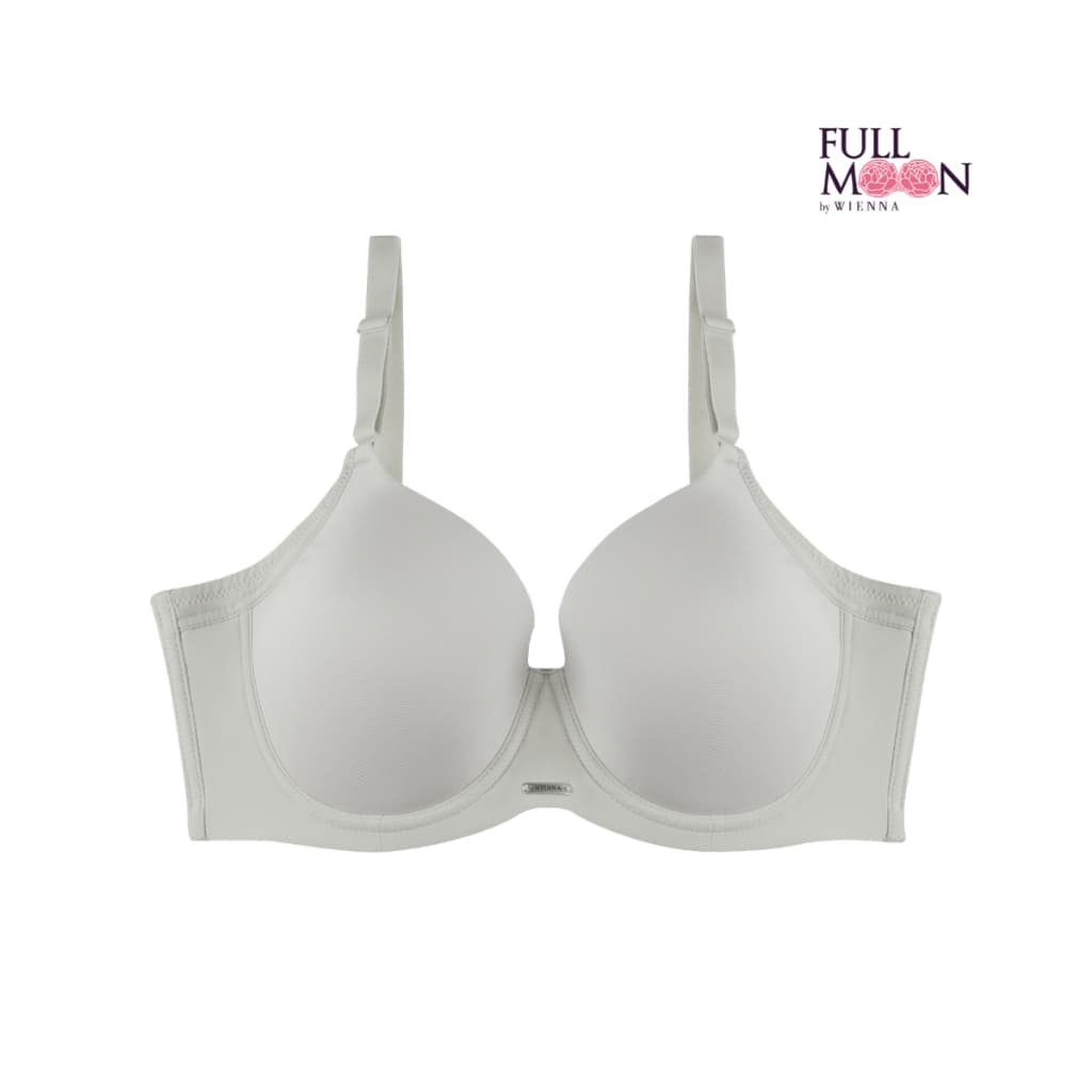 WIENNA Full Moon Bra NB41413 บรารู้ใจ สาวอกใหญ่ คัพใหญ่ ไซซ์ใหญ่ มีโครง สีดำ เนื้อ เทา เนื้อ แดง รูปที่ 2