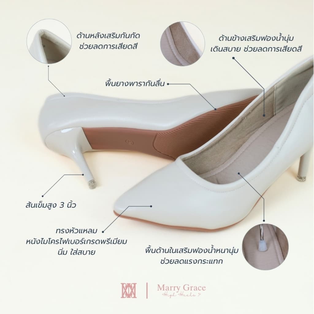 iamJinny JN065 รุ่น Marry Grace 3" สีดำ รูปที่ 8