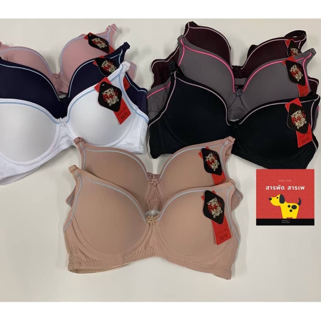 NO.8823Nobra วัยรุ่นมีโครงคัพA เบอร์32-36 ‼เหมาะกับคนรอบตัวและหน้าอกเล็กมากเท่านั้น‼แนะนำบวกเพิ่ม1ไซส์ รูปที่ 2