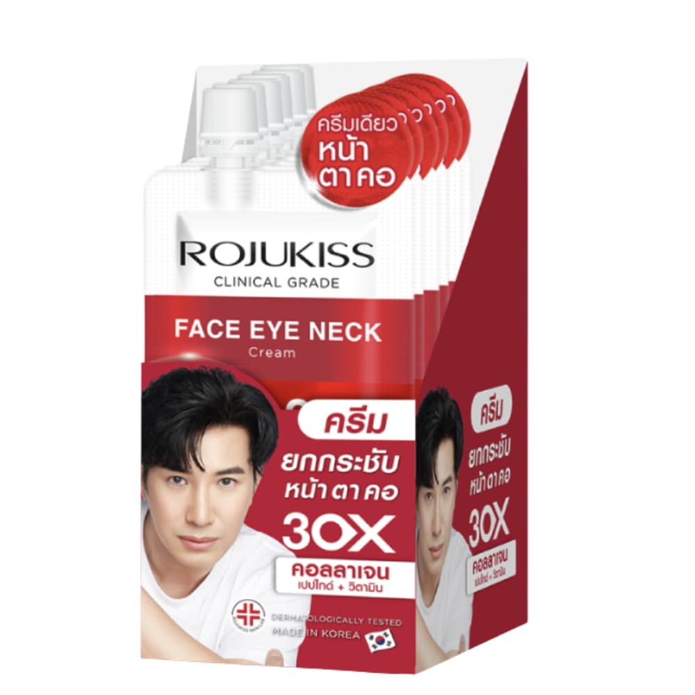 100% ช้อปแบรนด์แท้/ไลฟ์ทุกวัน Rojukiss Face Eye Neck Cream / Serum 8ml. รูปที่ 3